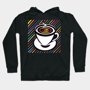 Hot Coffee Pop Art Hoodie